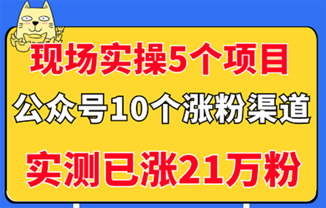 【副业项目3490期】公众号的10种矩阵引流的方法，实测已涨21万粉-千图副业网