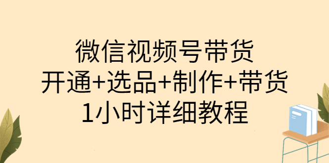 【副业项目3940期】陈奶爸·微信视频号带货：开通+选品+制作+带货（1小时详细教程）-千图副业网