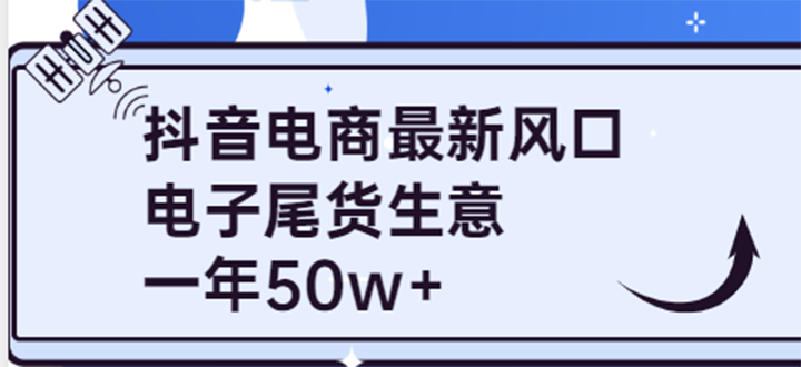 【副业项目4102期】抖音电商最新风口，利用信息差做电子尾货生意，一年50w+（7节课+货源渠道)-千图副业网