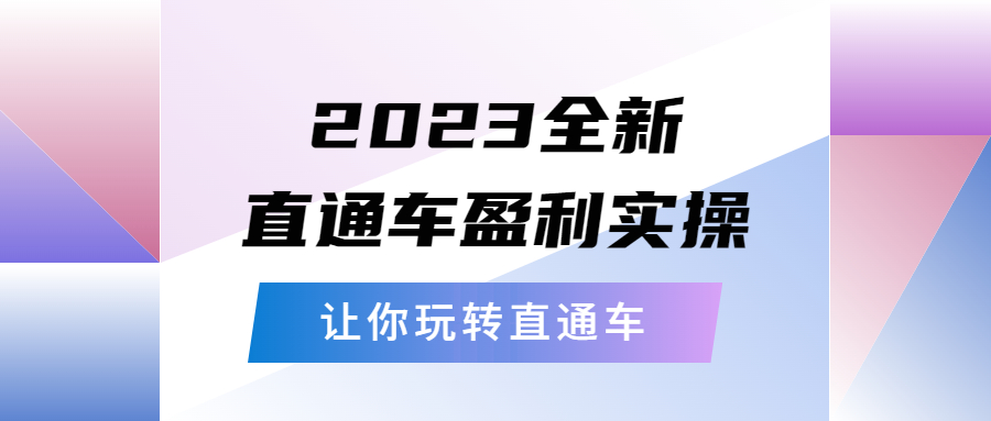 【副业项目5773期】2023全新直通车·盈利实操：从底层，策略到搭建，让你玩转直通车-千图副业网