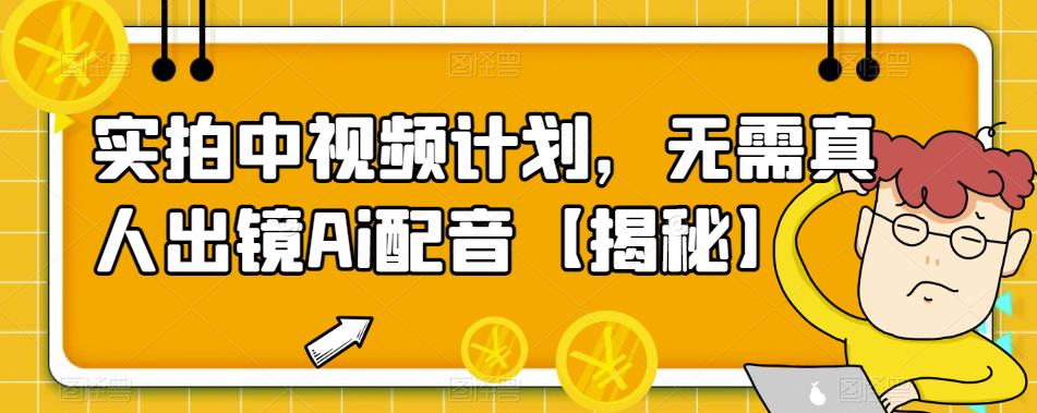 【副业项目6165期】实拍中视频计划，无需真人出镜Ai配音【揭秘】-千图副业网