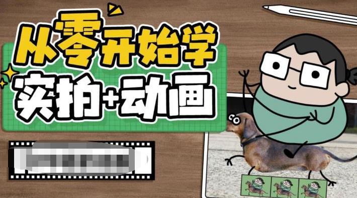 【副业项目6738期】从零开始学实拍加动画，实拍加动画创意教程（49节视频课）-千图副业网