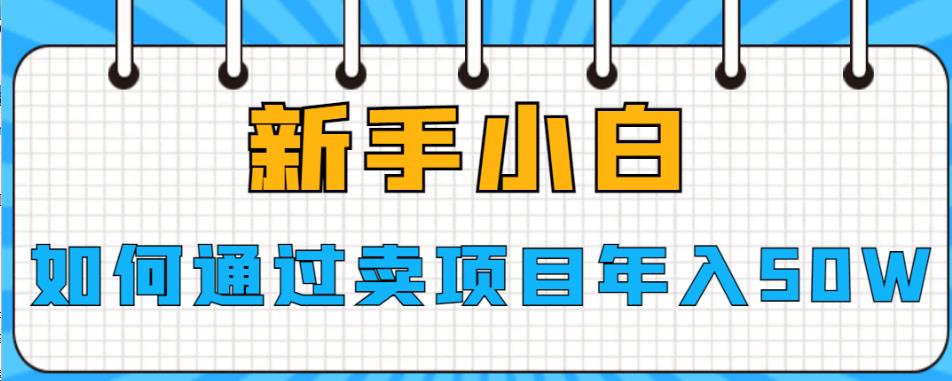 【副业项目6774期】新手小白如何通过卖项目年入50W【揭秘】-千图副业网