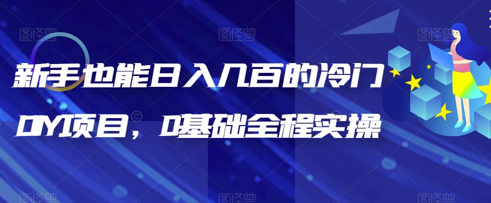 【副业项目6865期】新手也能日入几百的冷门DIY项目，0基础全程实操【揭秘】-千图副业网