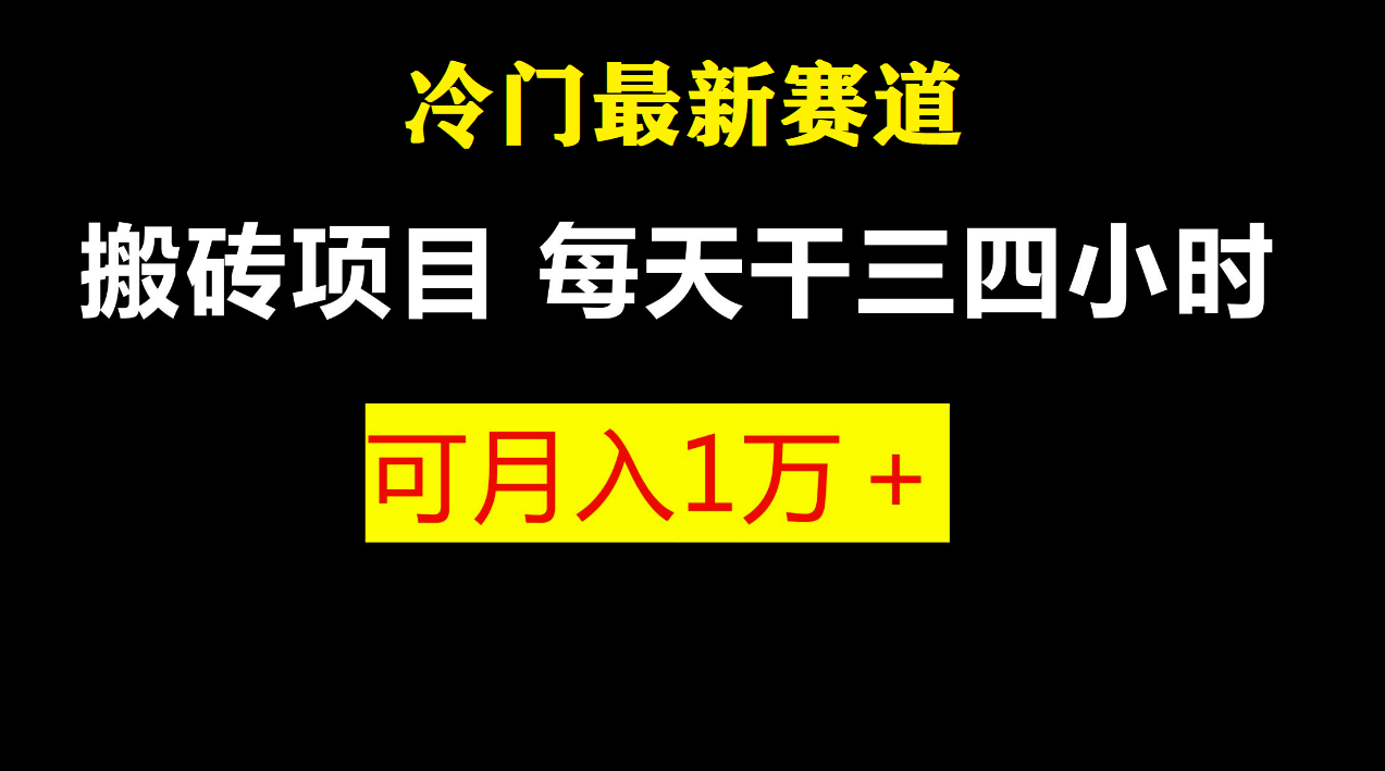 【副业项目6944期】最新冷门游戏搬砖项目，零基础也能玩（附教程+软件）-千图副业网