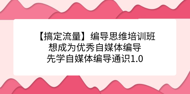 【副业项目7456期】编导思维培训班，想成为优秀自媒体编导先学自媒体编导通识1.0-千图副业网