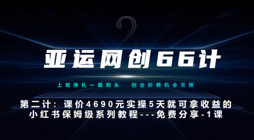 【副业项目7189期】小红书实战系列，只需5天即可完全上手-系列10节课 第一课-基础概念、流程 全貌解析-千图副业网