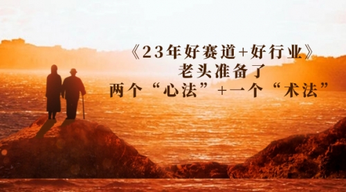 【副业项目7314期】某收费文章《23年好赛道+好行业》老头准备了两个“心法”+一个“术法”-千图副业网