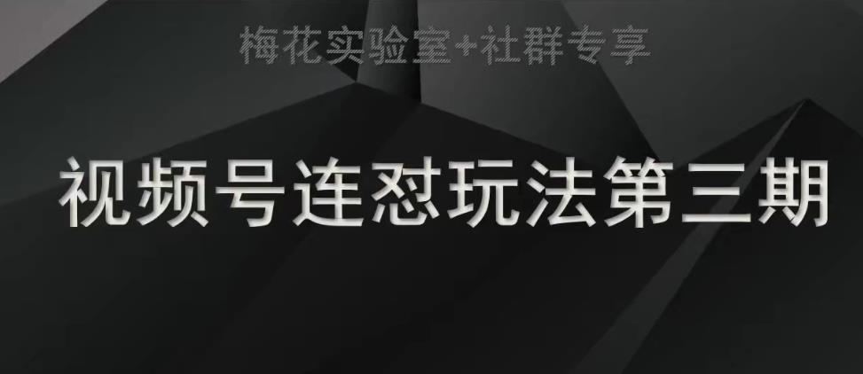 【副业项目7573期】梅花实验室社群连怼玩法第三期轻原创玩法+测素材方式-千图副业网