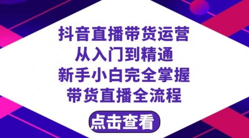 【副业项目8483期】抖音直播带货 运营从入门到精通，新手完全掌握带货直播全流程（23节-千图副业网