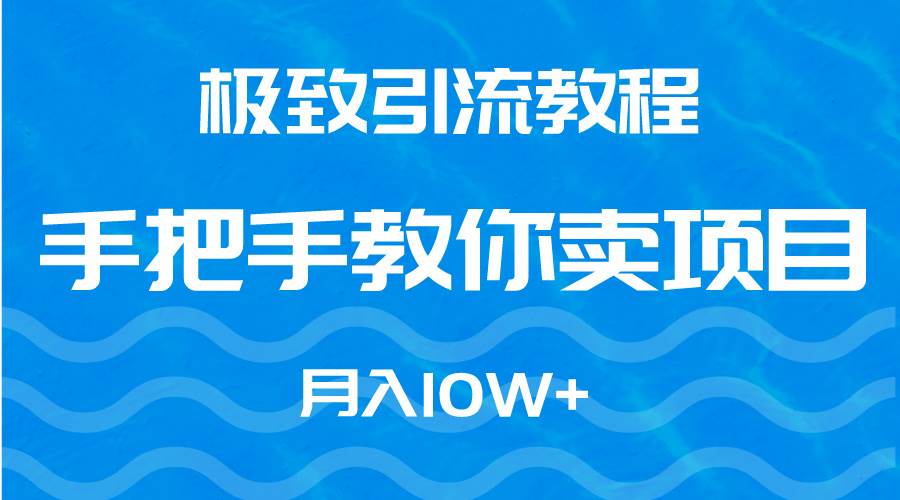 极致引流教程，手把手教你卖项目，月入10W+-千图副业网