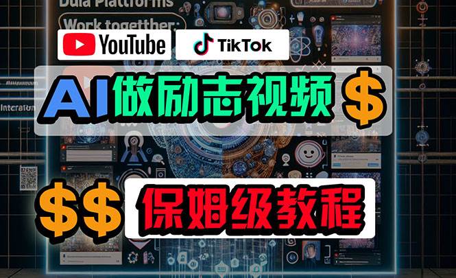 利用AI制作励志视频，在YouTube和TikTok赚钱，小白可做（附工具）-千图副业网