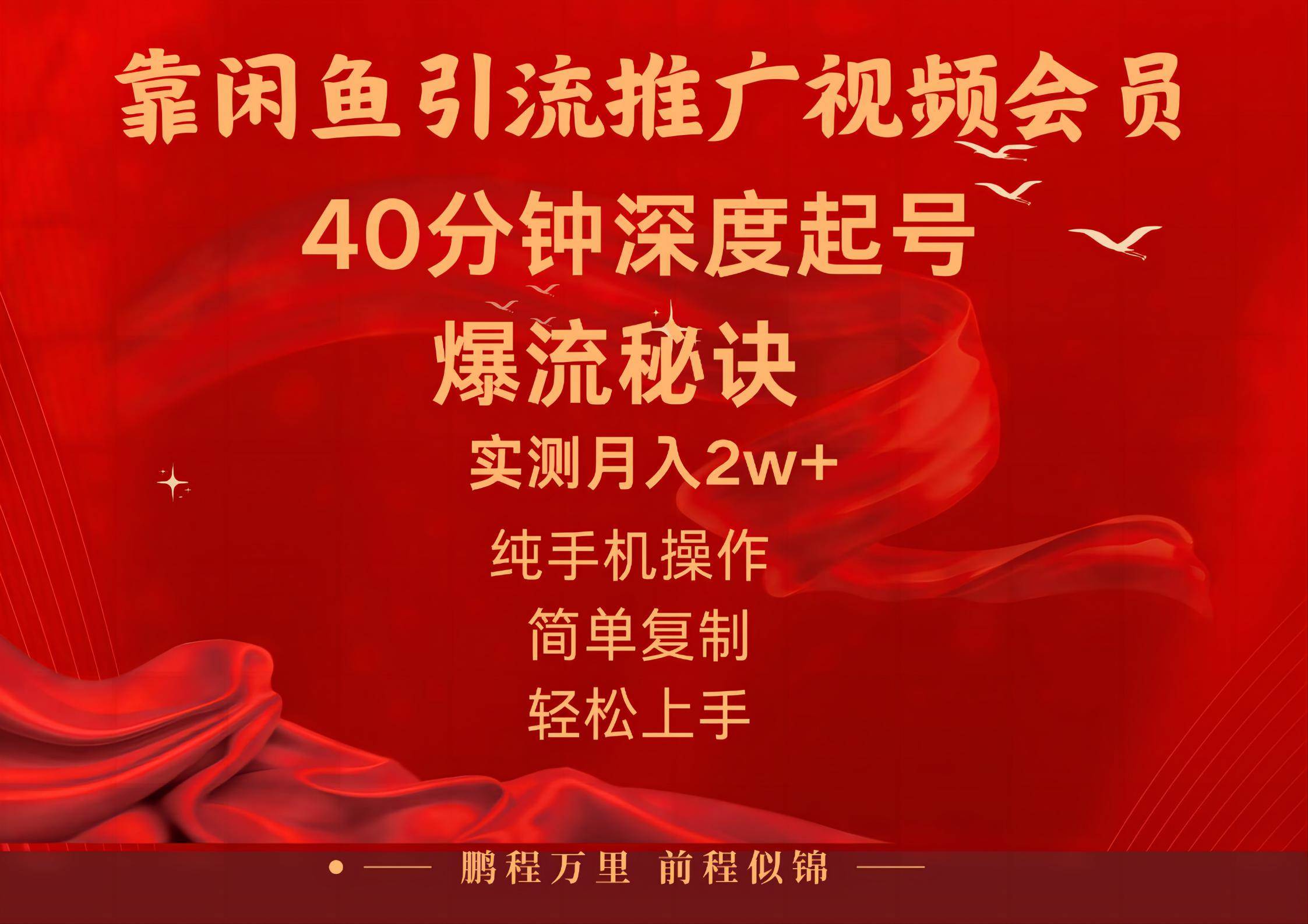 闲鱼暴力引流推广视频会员，能做到日入2W+，操作简单-千图副业网