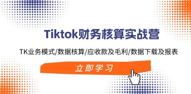 Tiktok财务核算实战营：TK业务模式/数据核算/应收款及毛利/数据下载及报表-千图副业网