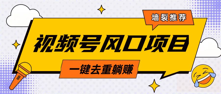 视频号风口蓝海项目，中老年人的流量密码，简单无脑，一键去重，轻松月入过万-千图副业网